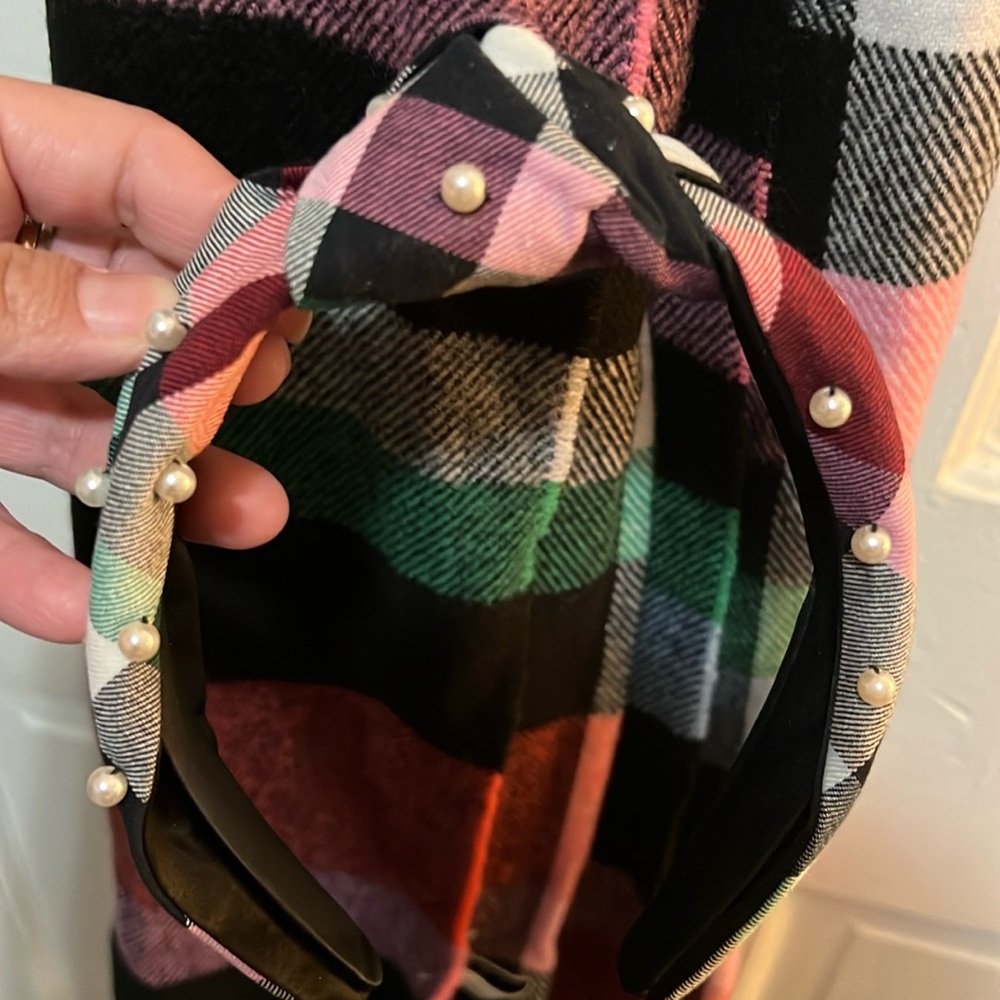 Ribbons plaid Vera Bradley headband
